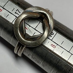 Sterling Silver Mexican Double Ring. Size 7